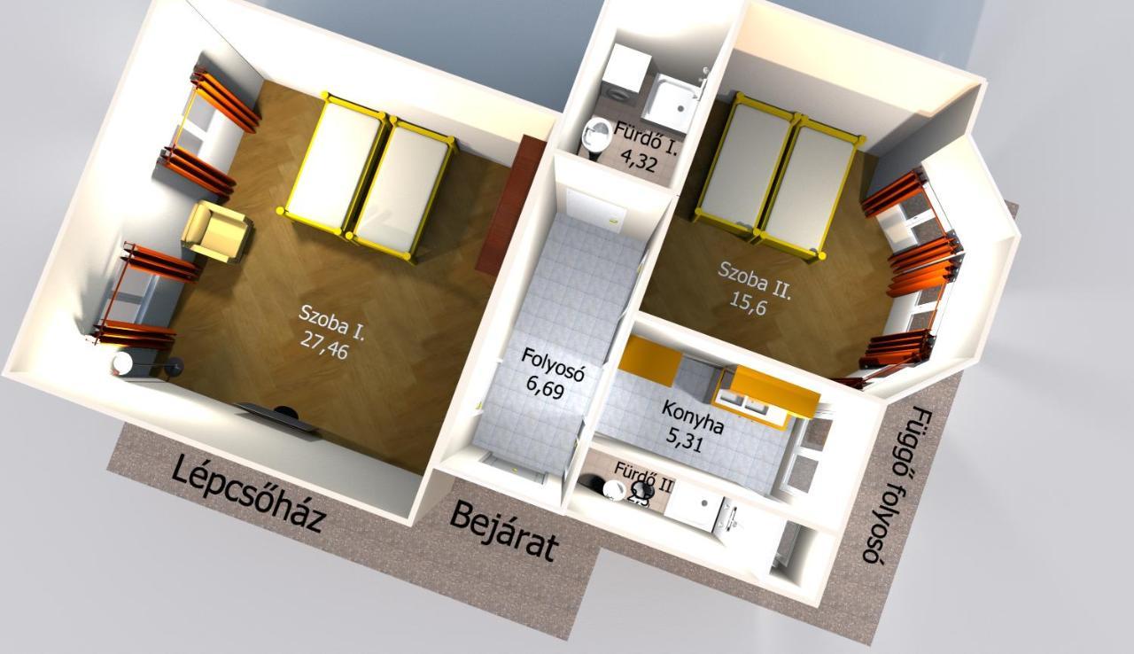 Dozsa Apartman セゲド エクステリア 写真